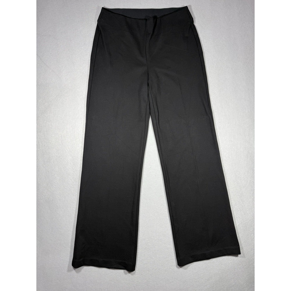 Carolina Belle Montreal Women's Black Flat Front Pants Stretch Capsule Casual